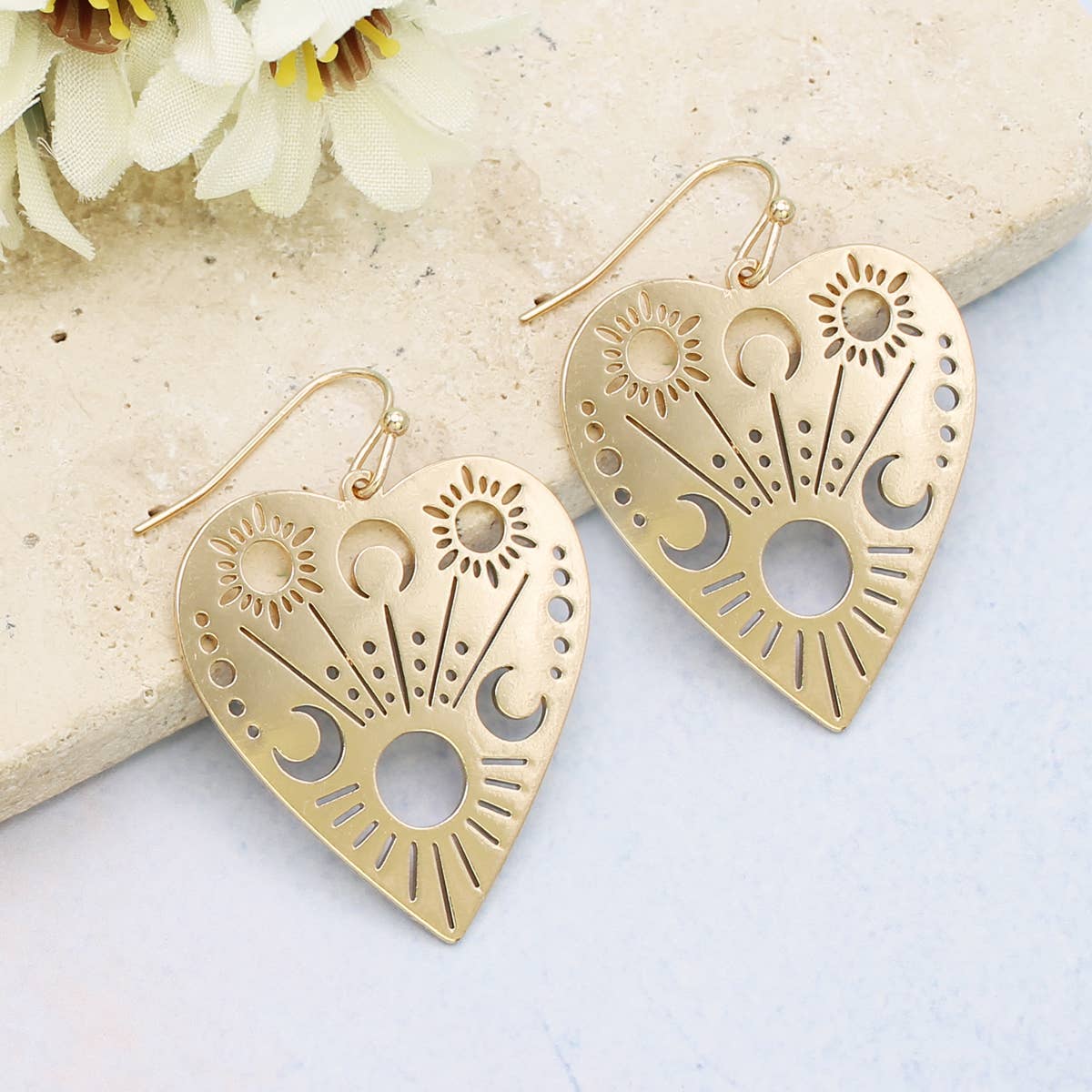 Read the Signs Gold Celestial Planchette Earrings