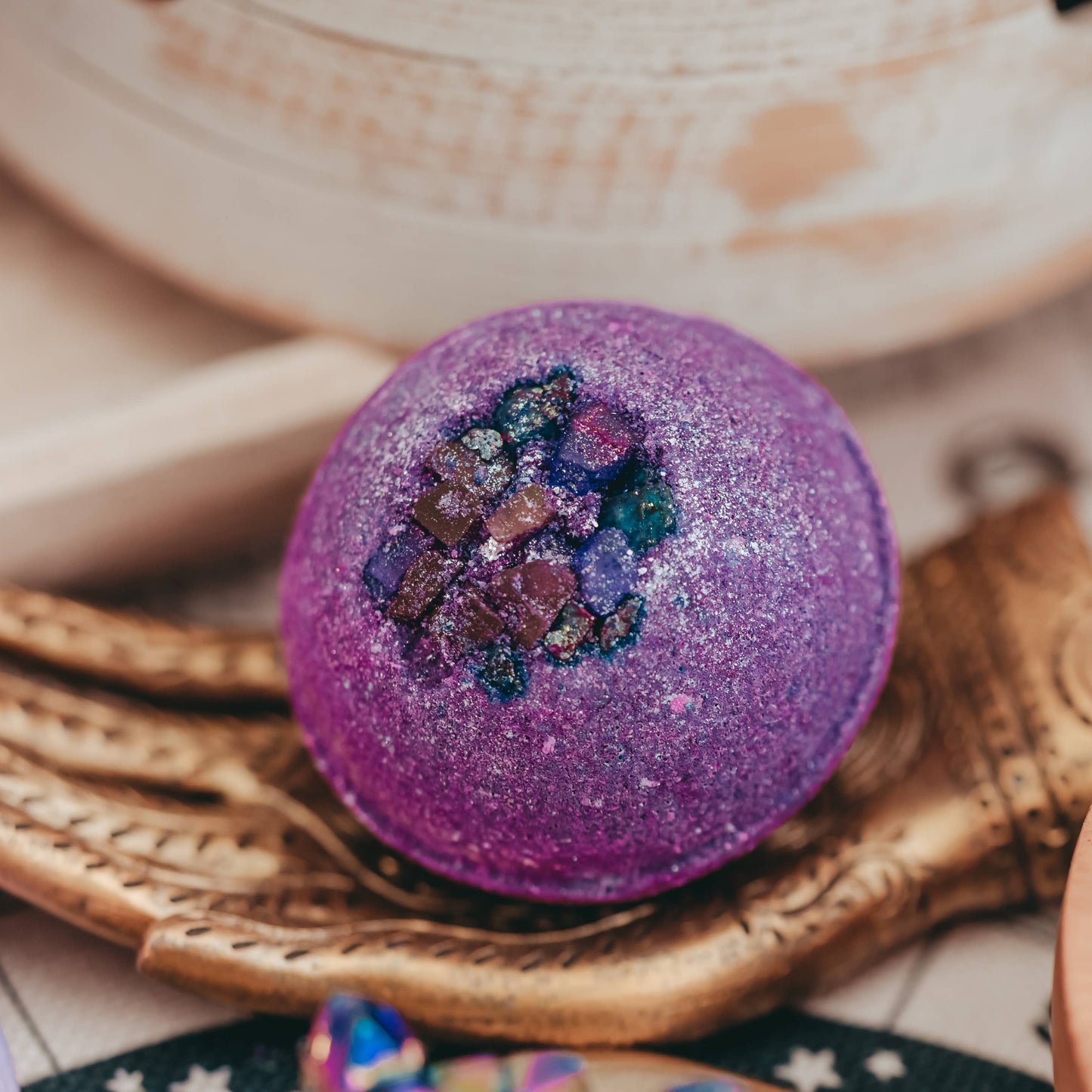Mystic Topaz Druzy Vegan Bath Bomb
