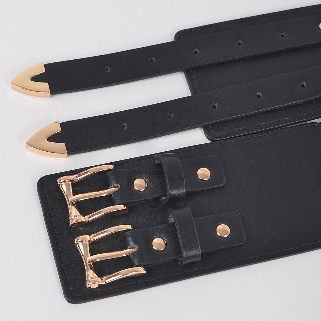 Corset Stretch Plus Size Belt W/Two Buckles