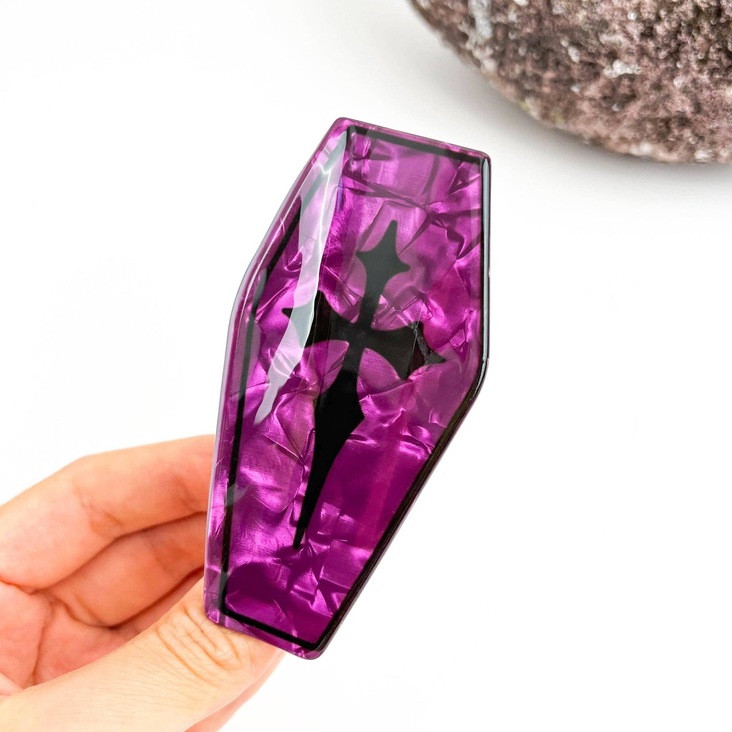 Vampire Coffin Claw Clip