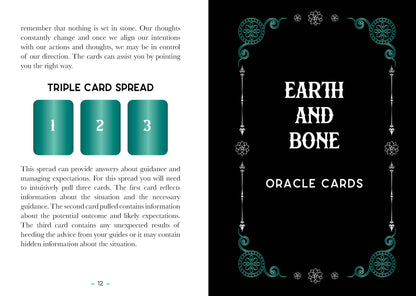 Earth & Bone Oracle: 42 Gilded Cards & 112 Pg. Guidebook