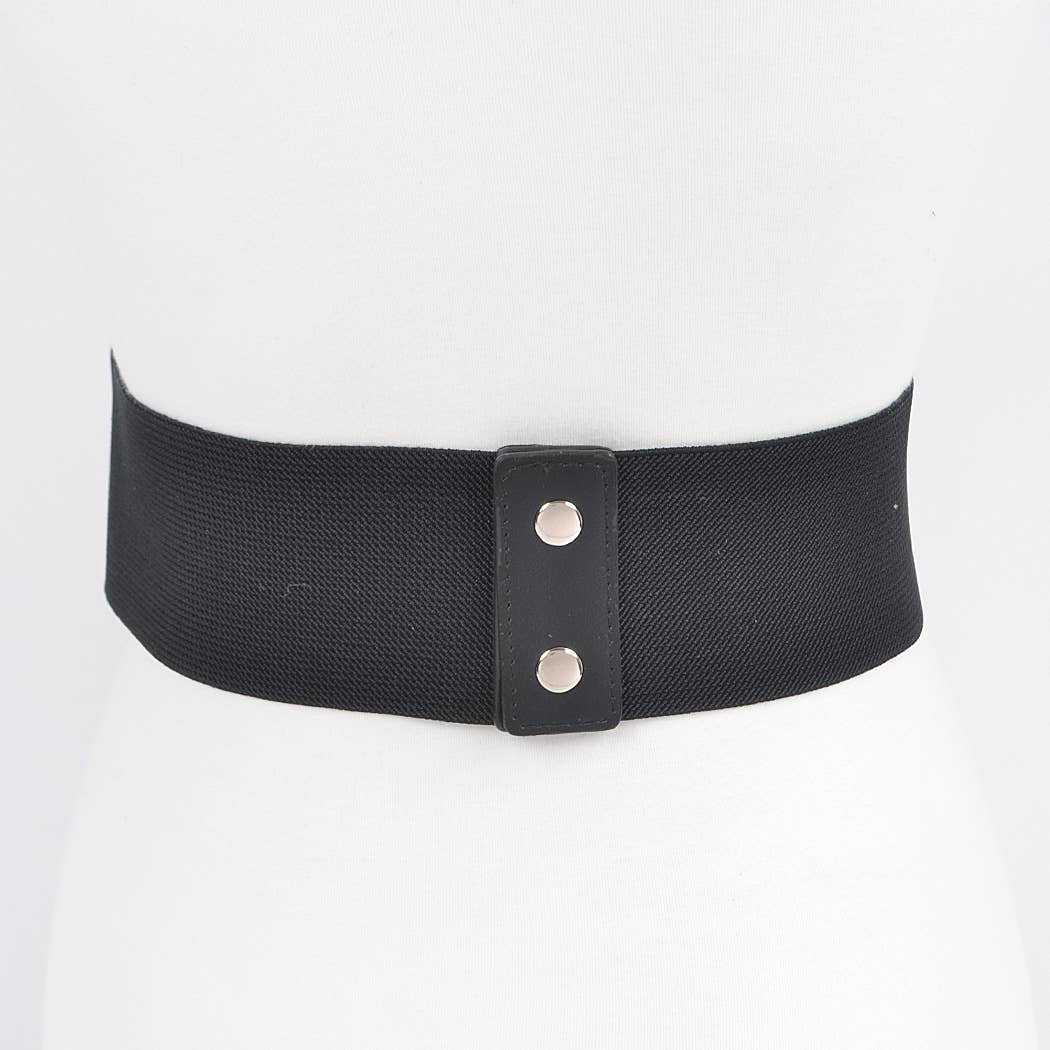 Wicked Weave Stud Waist Elastic Belt