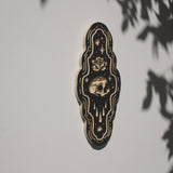 Skull- Carved Wall Hanging: 11"