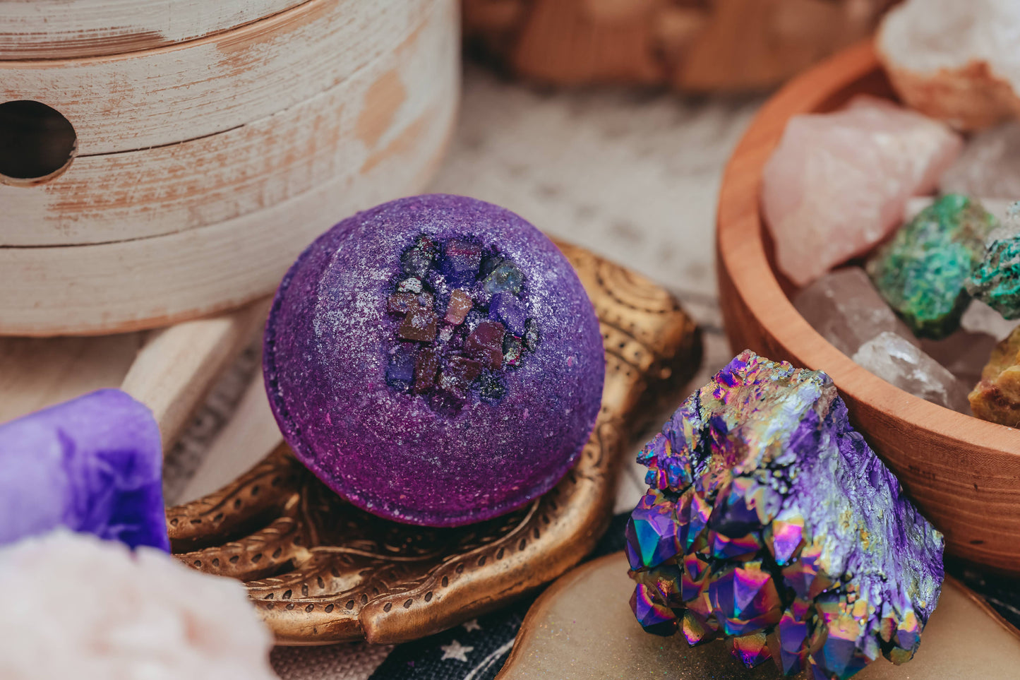 Mystic Topaz Druzy Vegan Bath Bomb