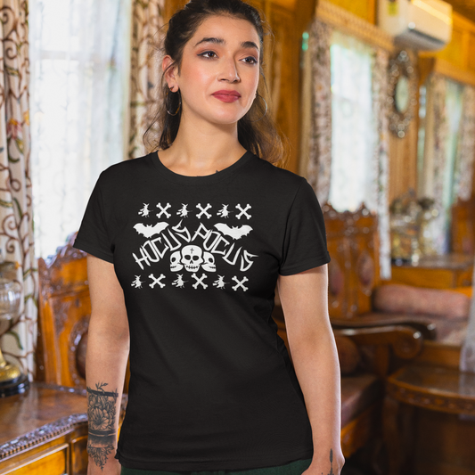 Skulls, Witches, Bats Hocus Pocus Women's Shirt