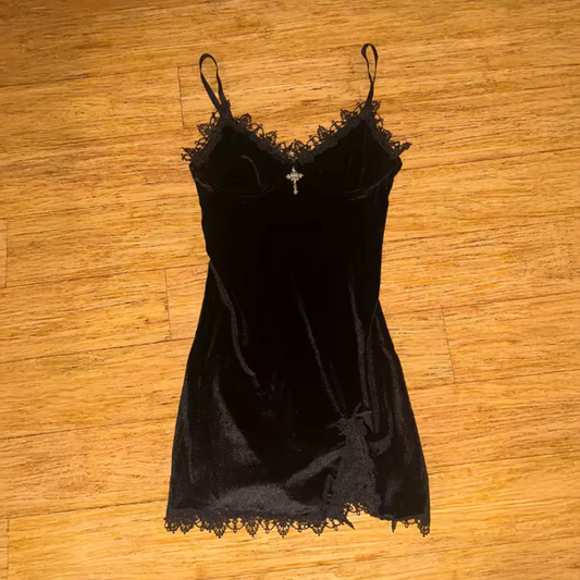 Magdelena Mini Velvet Dress