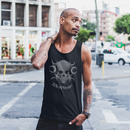 Blasphemer Skull of a Heretic Men's Tank Top