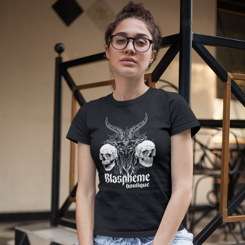 Goat & Skulls Blaspheme Women's T-Shirt