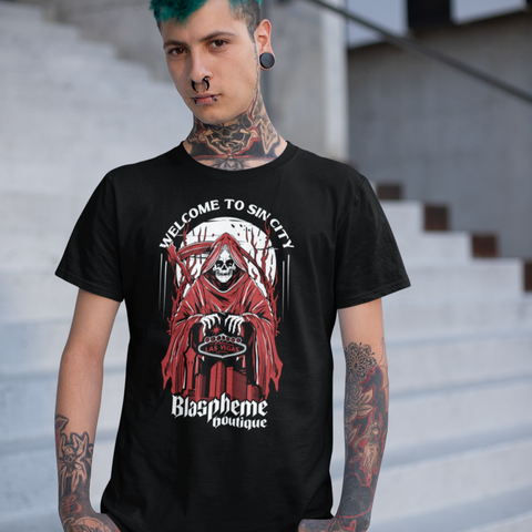 Welcome to Sin City Blaspheme Unisex T-Shirt