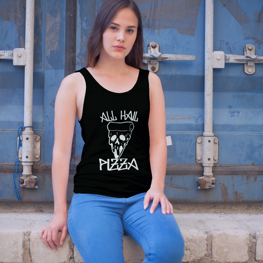 All Hail Pizza Racerback Women's Tank