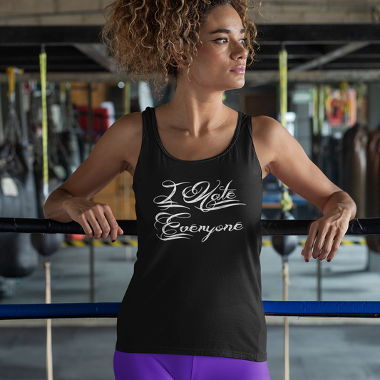 I Hate Everyone Racerback Tank Top
