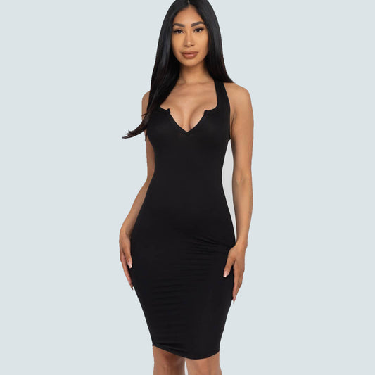 Nocturne Split Neck Tank Dress