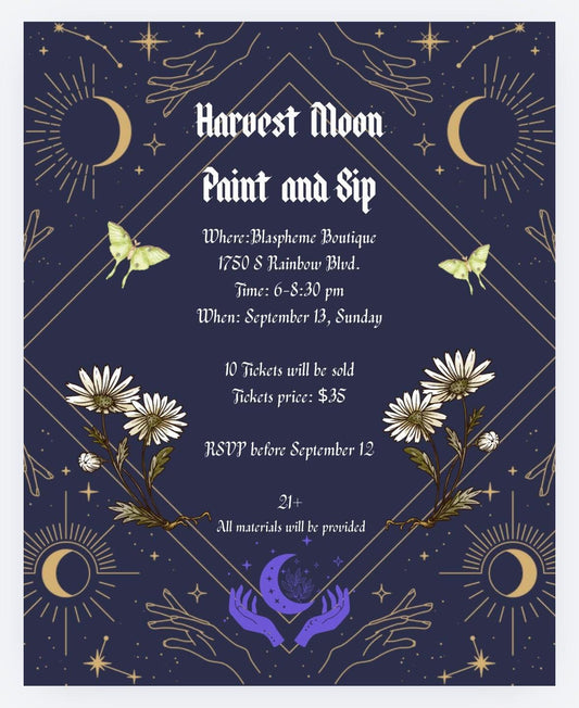Harvest Moon Paint & Sip