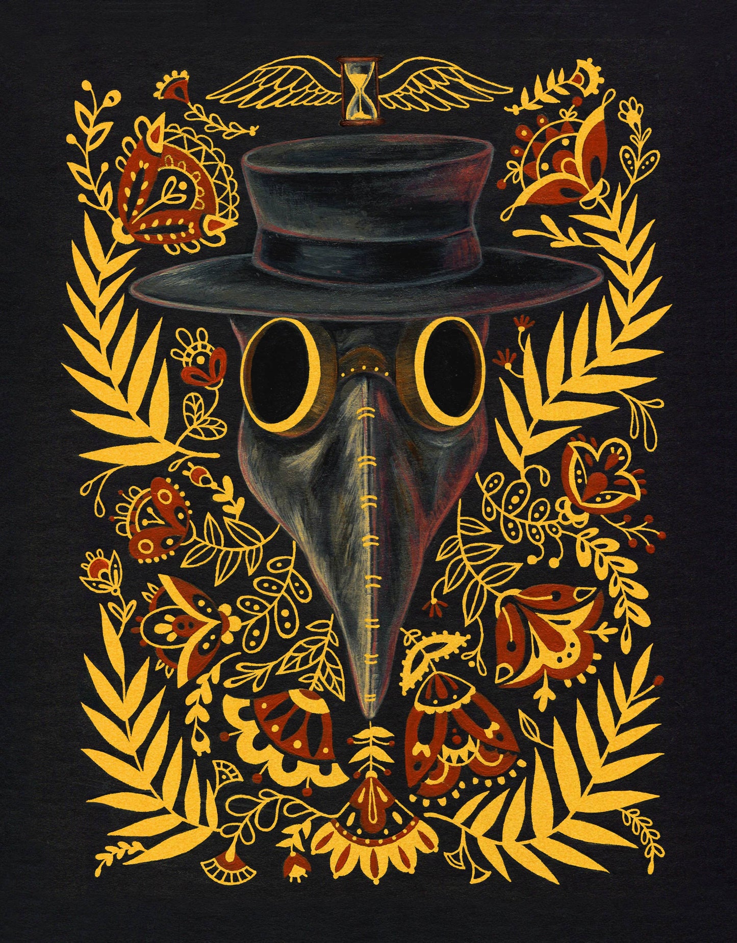 DR Plague print: Gold