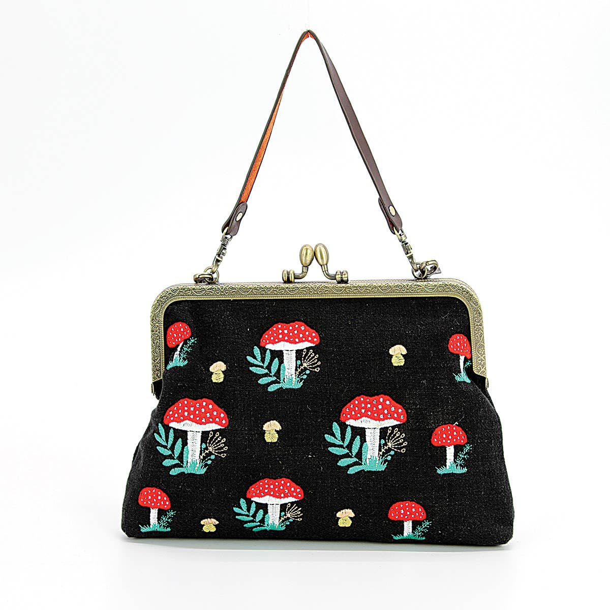 Mushrooms Kisslock Frame Bag