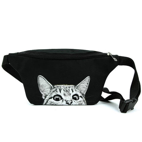 Peeking Cat Fanny pack
