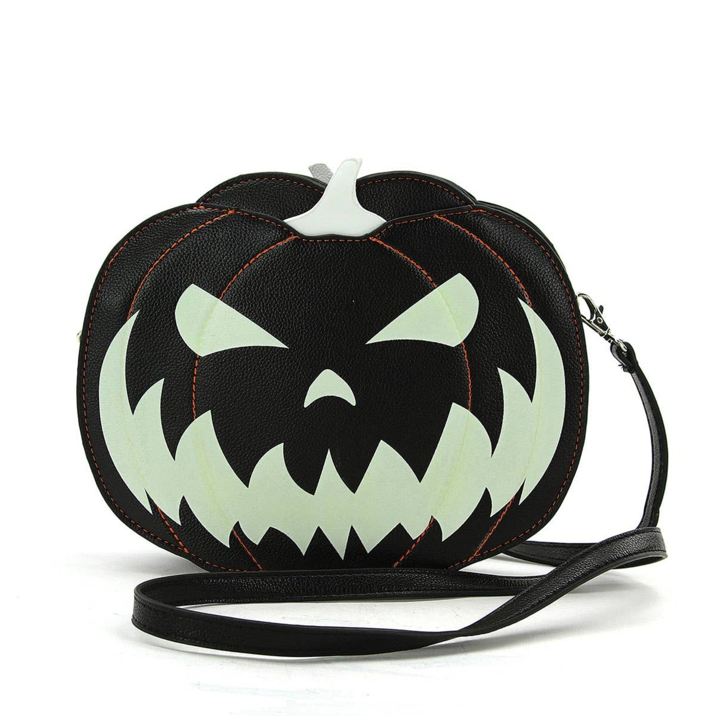 Glow in the Dark Jack O Lantern Crossbody Bag