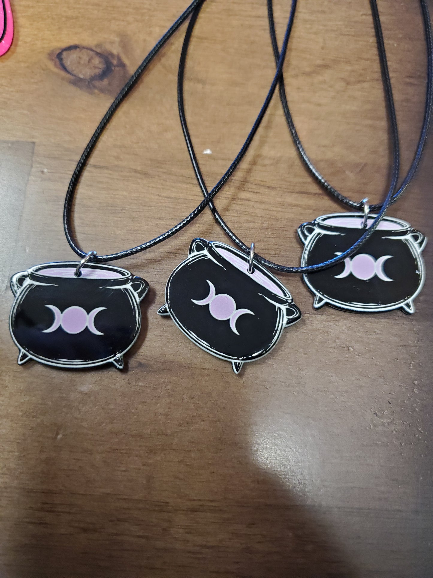 Cauldron Triple Moon Necklace