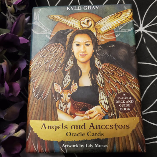 Angels and Ancestors Oracle Cards: A 55-Card Deck and Guidebook