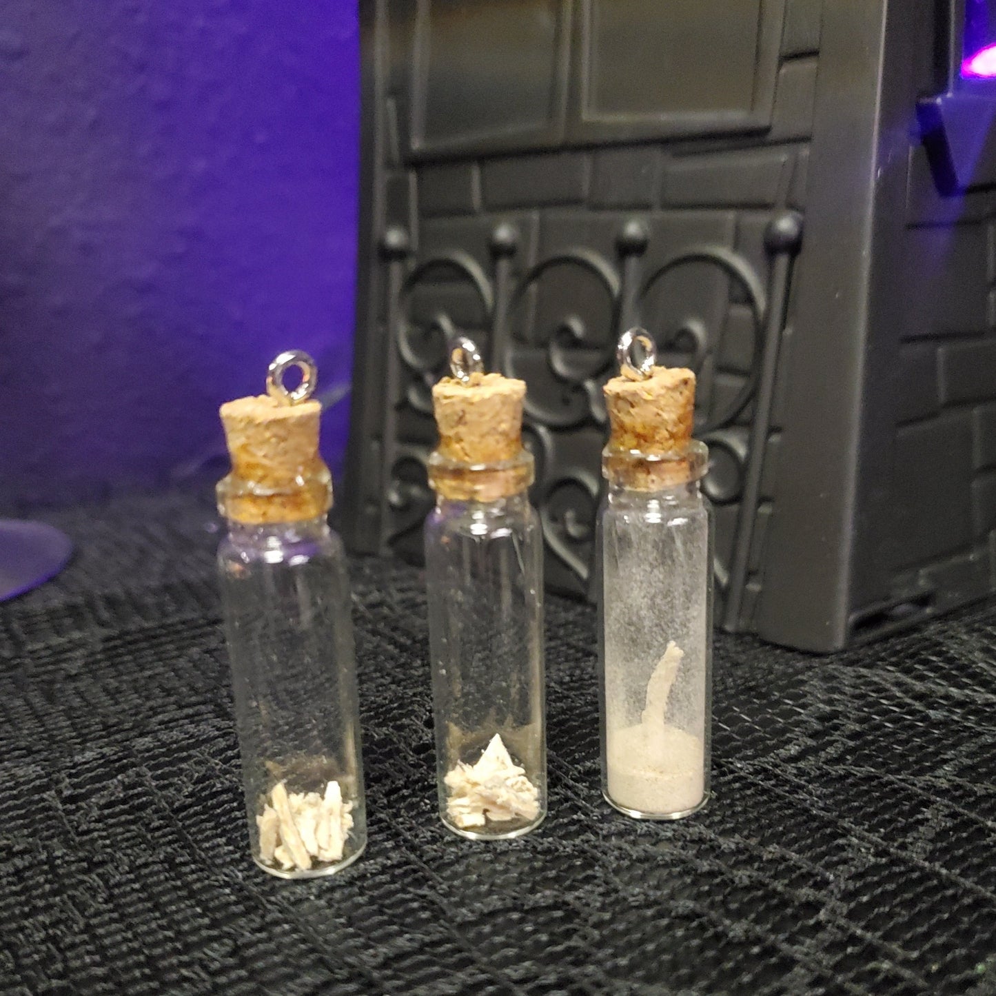 Human Bone Fragment Vial Pendants