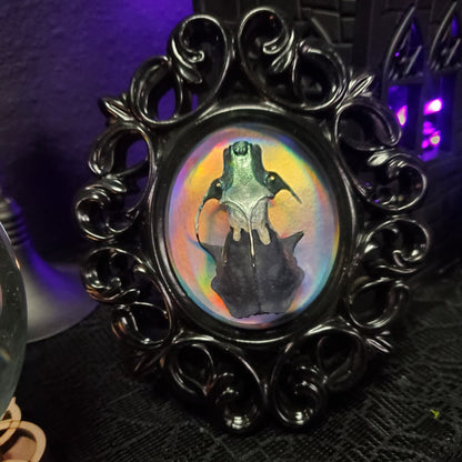 Holographic Mink Skull Frame