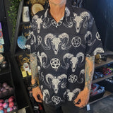 Ram Skull & Pentacle Button Up Shirt