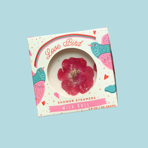 Love Bird Wild Rose Shower Steamer Set