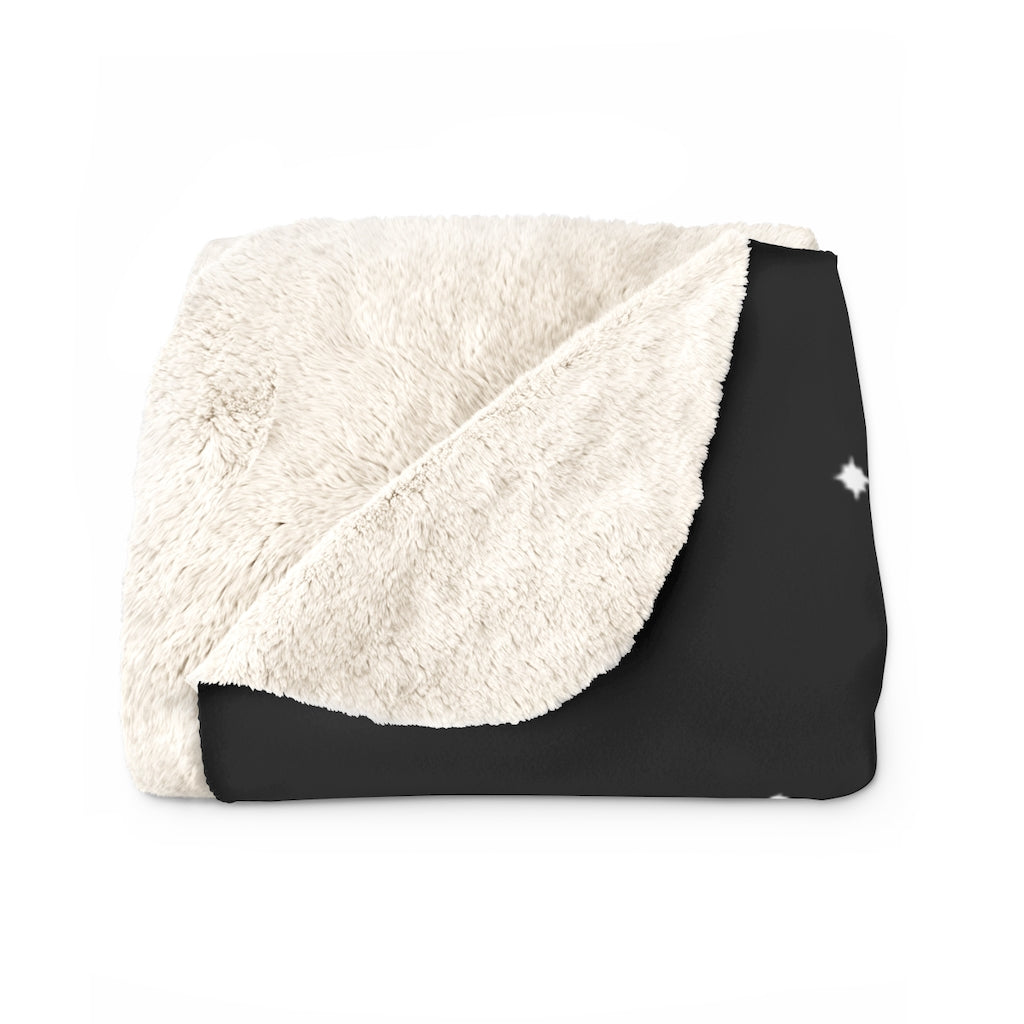 Lunar Moth Sherpa Fleece Blanket