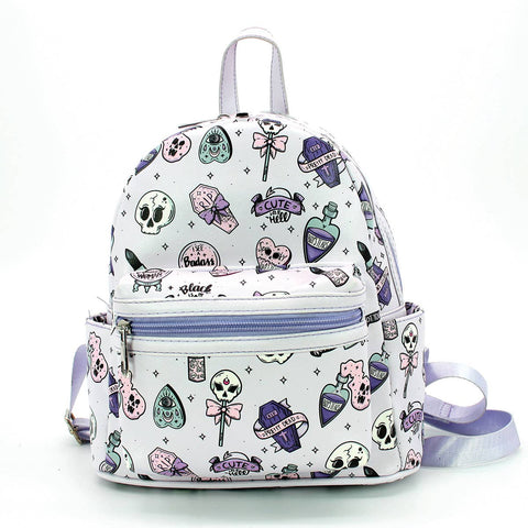 Spooky Girl Pastel Goth Mini Backpack
