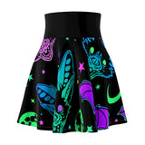 Neon Bats Skater Skirt