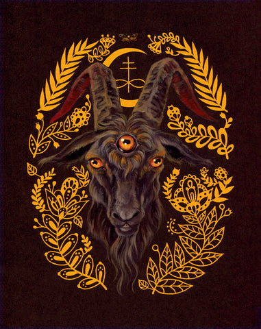 Black Goat of the Woods print: 8"x10"