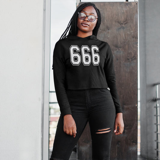 666 Cropped Women's Hoodie