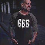 666 Raglan 3/4 Sleeve Shirt