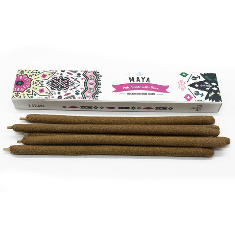 MAYA Palo Santo Incense with Rose for Cleansing