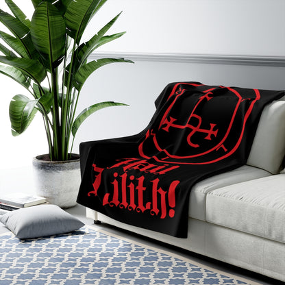 Hail Lilith Sherpa Fleece Blanket