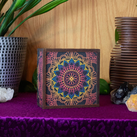 Mandala Full Color Wrap Stash Box