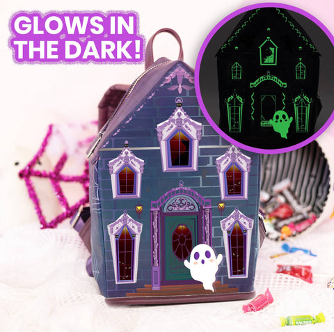 GLOW-IN-THE-DARK Haunted House Backpack 👻🏚️
