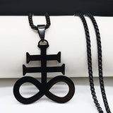 Leviathan Cross Black Necklace