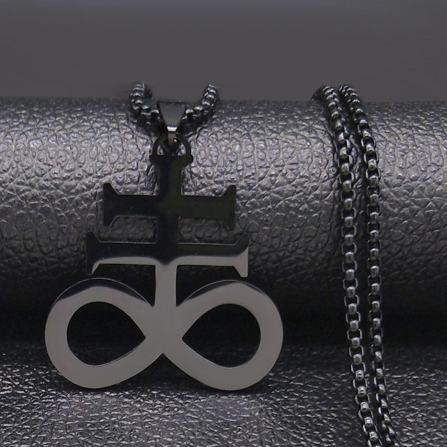 Leviathan Cross Black Necklace