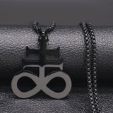 Leviathan Cross Black Necklace