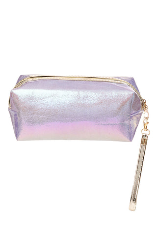 Glisten Shiny Cylinder Cosmetic Bag