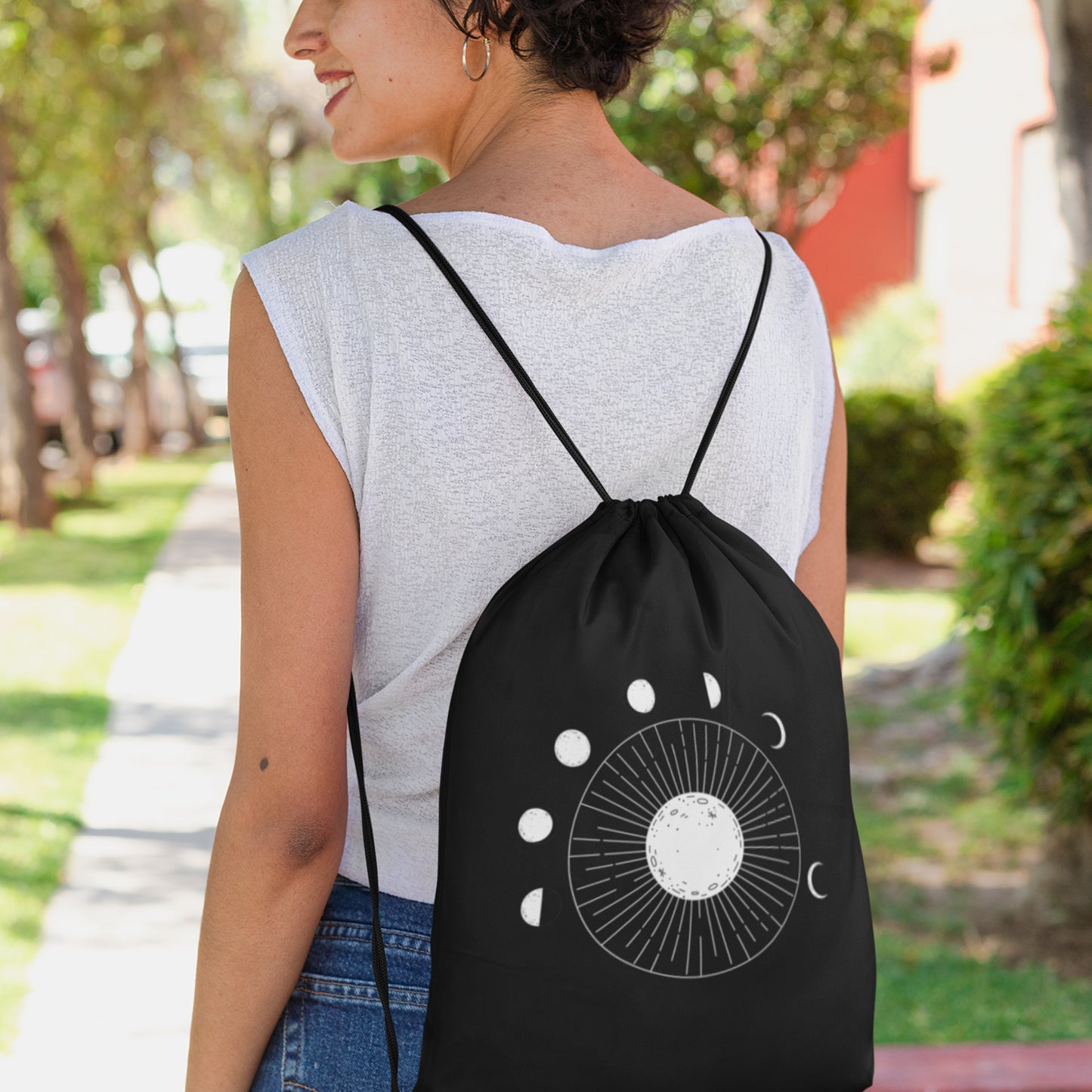 Moon Phase Cinch Backpack