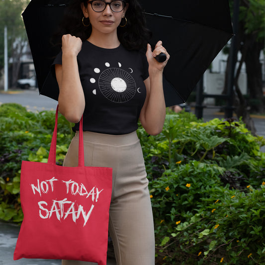 Not Today Satan Tote Bag