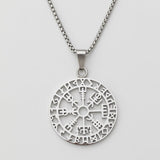 Viking Compass Vegvisir Necklace