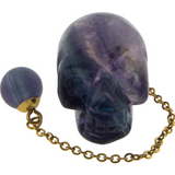 Gemstone Skull Pendulums