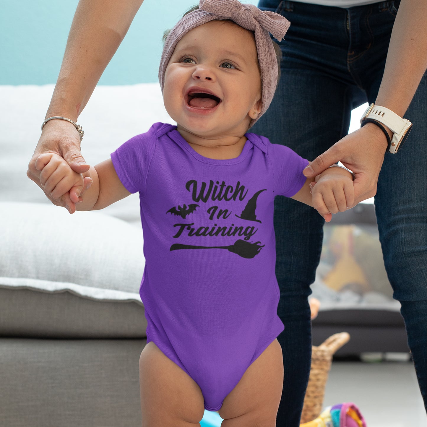 Witch In Training Baby Bodysuit