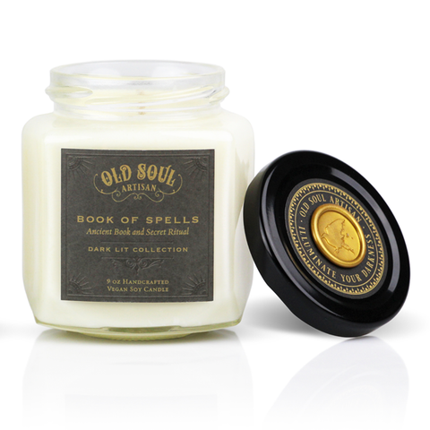 Book Of Spells Soy Candle 9 Oz - For Book Lovers