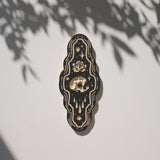 Skull- Carved Wall Hanging: 11"