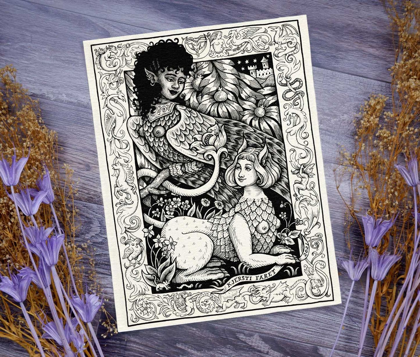 Sapphic Creatures - Fine Art Print