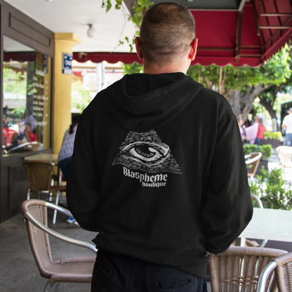 All Seeing Eye Blaspheme Zip Up Unisex Hoodie